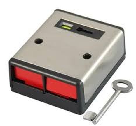 Fixed panic button with reset key