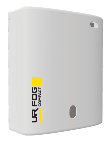 Compact security fog unit for CCTV-integrated security systems