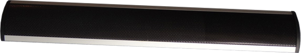 Black security sound barrier unit for intruder deterrence